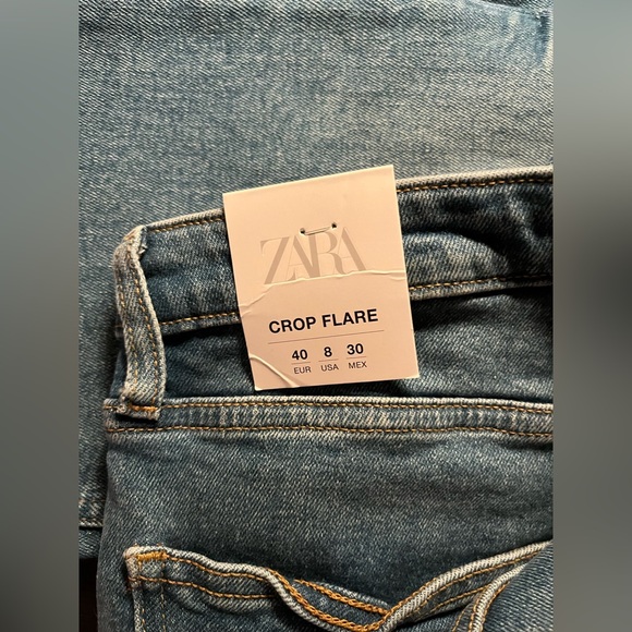 Zara mid rise cropped flare - Picture 4 of 5